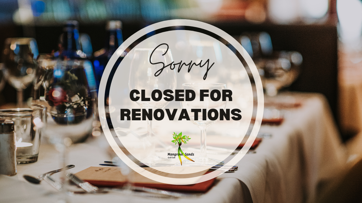 Temporary Restaurant Closure – 9/9 – 9/14